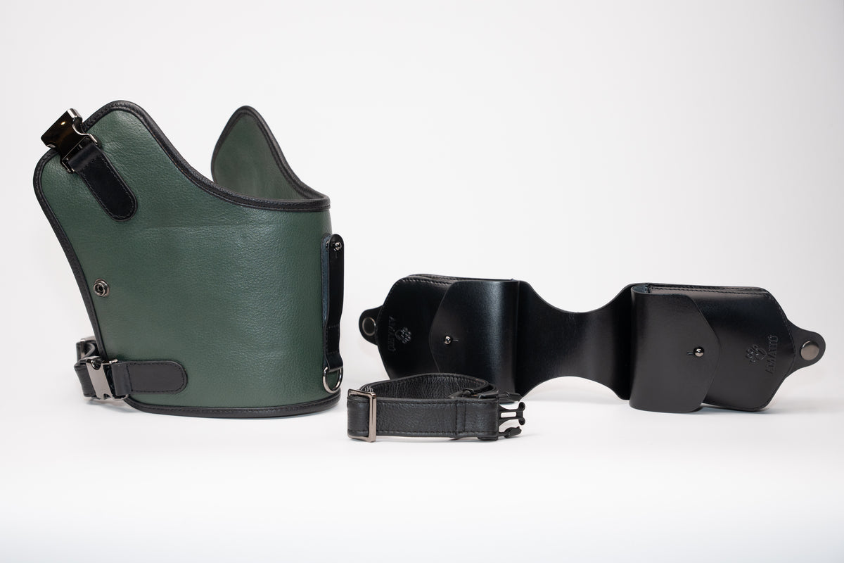 Pechera Neptuna Verde/Negro Larga