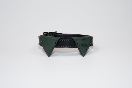 Collar Apolo Verde/Negro Pequeña