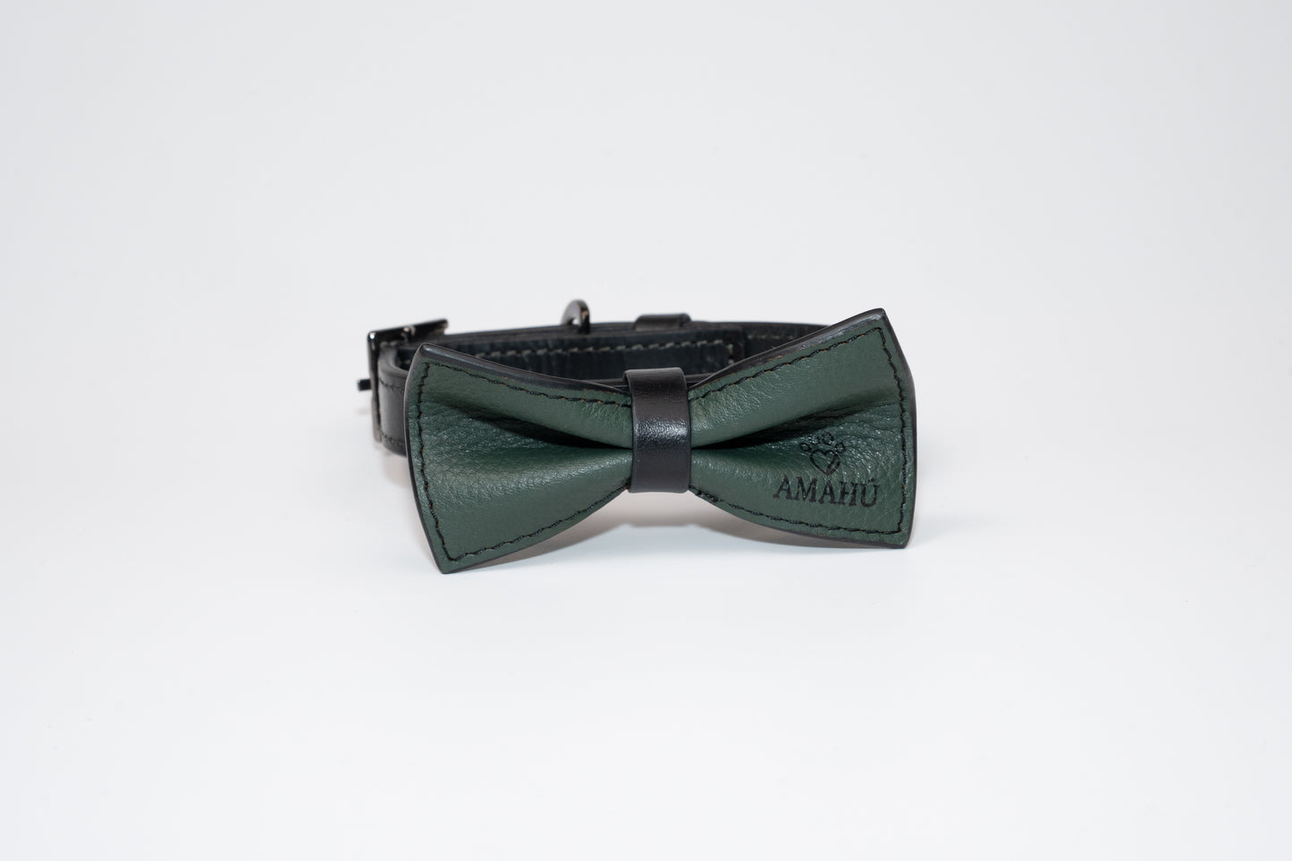 Collar Amaranto Verde/Negro Pequeño