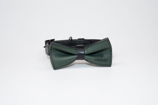 Collar Amaranto Verde/Negro Pequeño