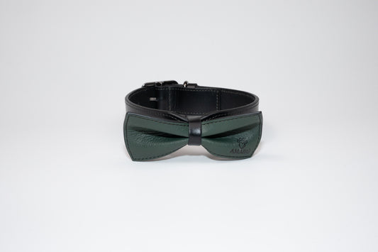 Collar Amaranto Verde/Negro Mediano