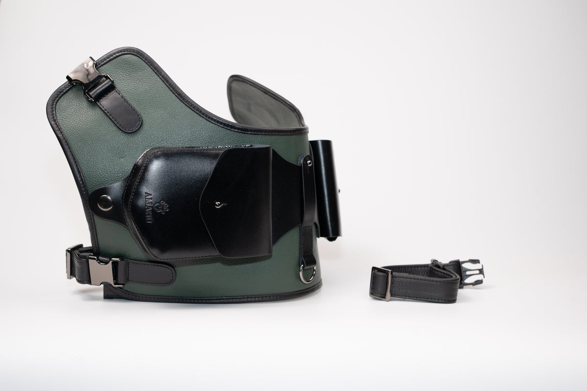 Pechera Neptuno Verde/Negro Extra Larga